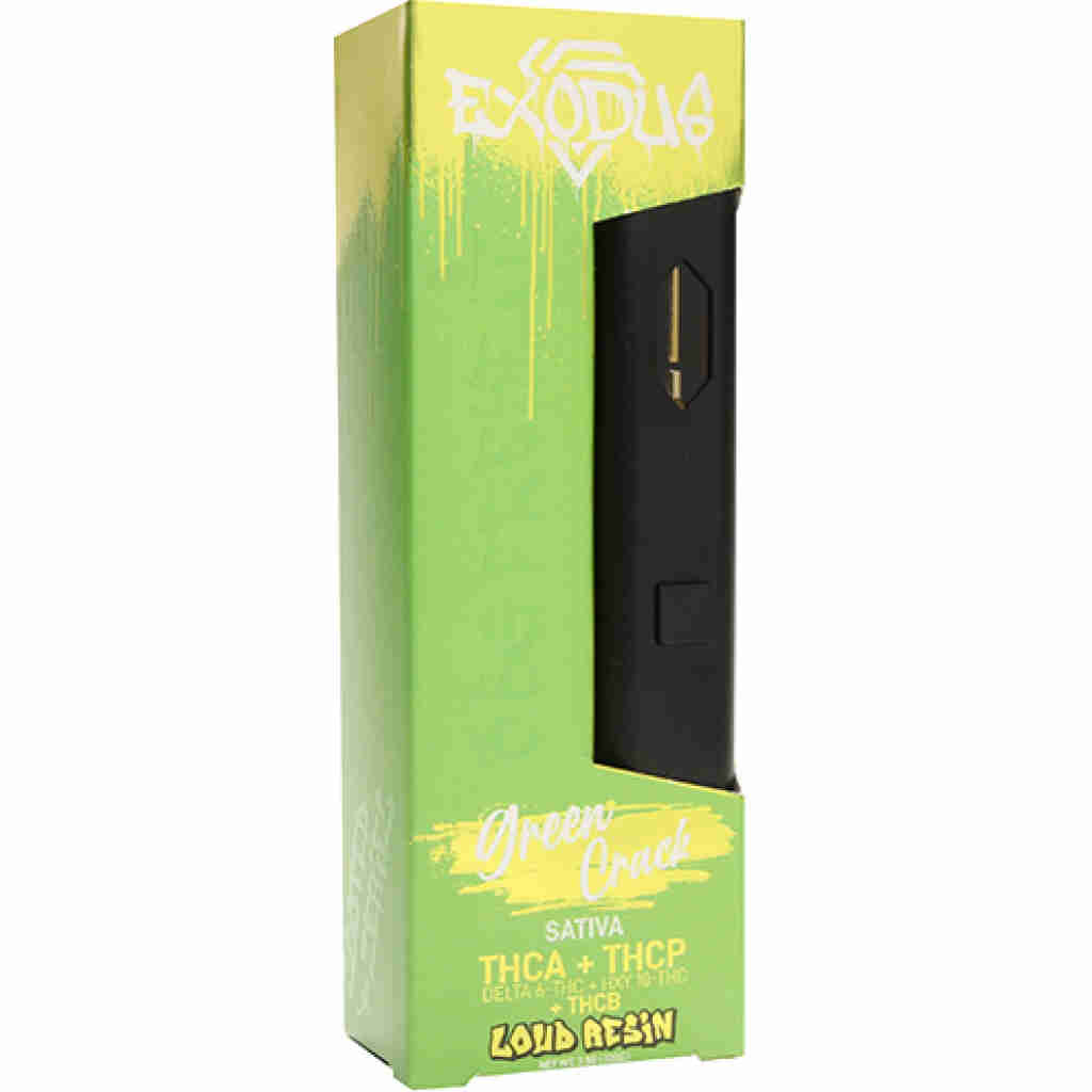 Exodus Zooted Series Loud Resin Disposable Vape 3.5g Green Crack