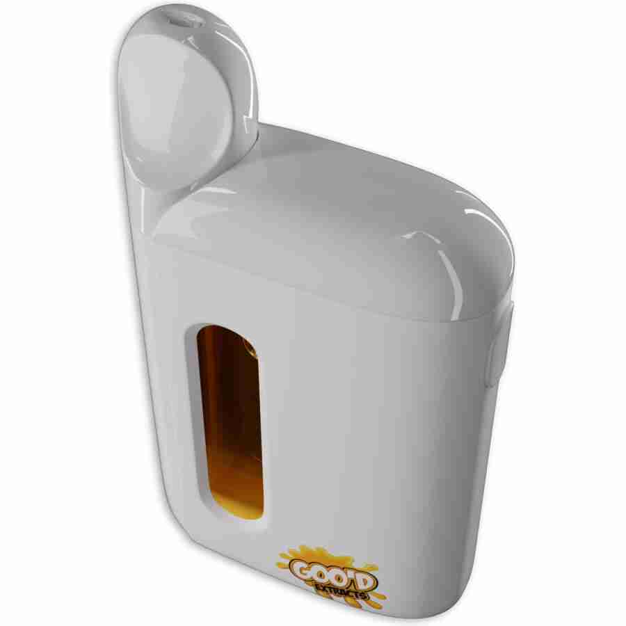 A Goo'd Extracts Live Resin Disposable Vape Pens (5g) with a yellow lid on it.