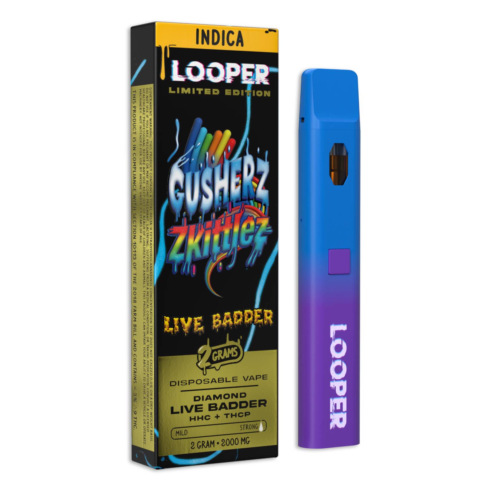 Looper Live Badder Disposable Vape Pens 2g For Sale Online - – D8 Super ...