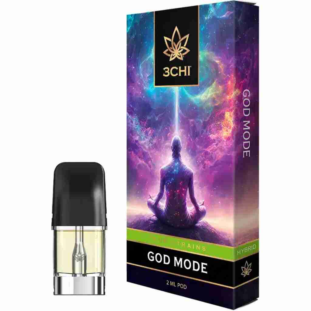 3CHI Premium True Strains Vape Pods 2g God Mode