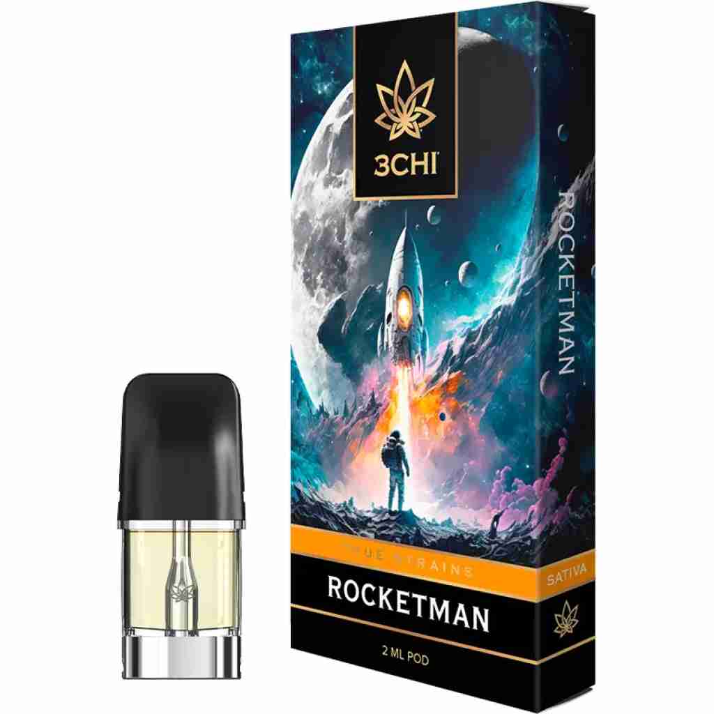 3CHI Premium True Strains Vape Pods 2g - Rocketman