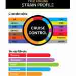 3CHI Kyle Kush THC Disposable Vapes with strain profile infographic.