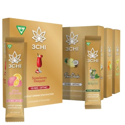 Hci 3CHI Delta-9 THC Flavored Drink Enhancer | 10-Pack.