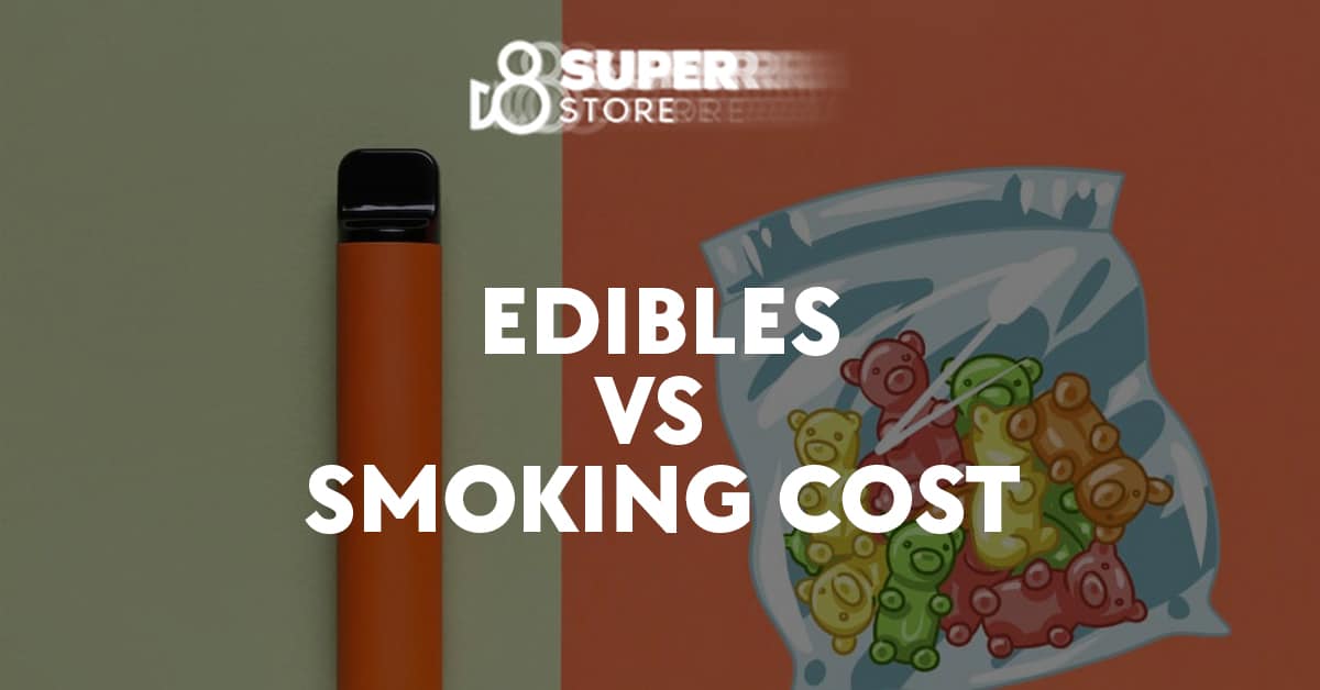 Comparison of costs between edibles and smoking methods.