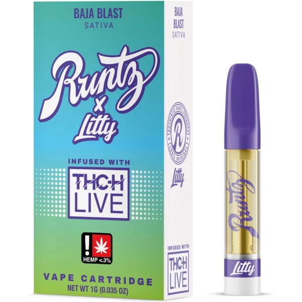 Runtz x Litty THC-H Infused Cartridges available in 1g size for cbd vape.