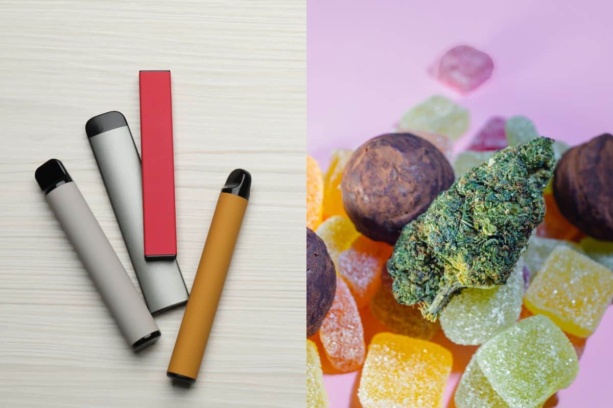Comparison of the cost between CBD edibles and smoking using a vape pen.