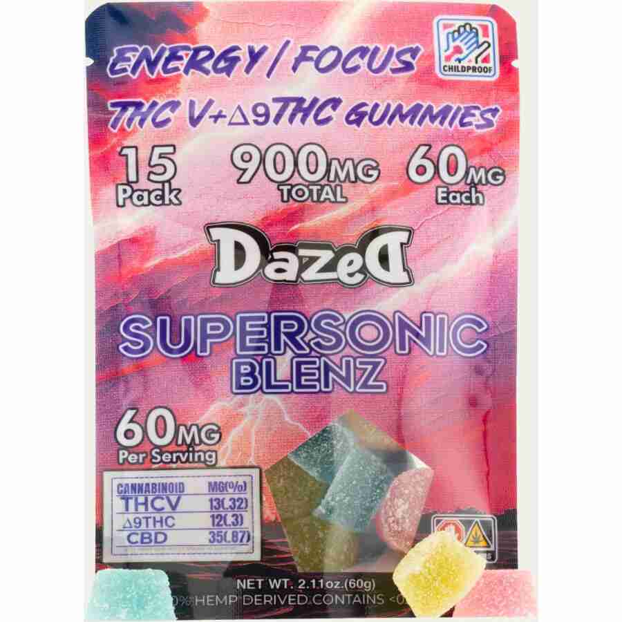 A bag of Dazed8 Subatomic Blenz Gummies 60mg | 30pc.