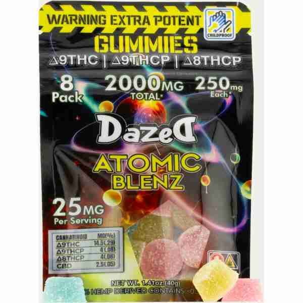 Dazed atomic bliss gummies.