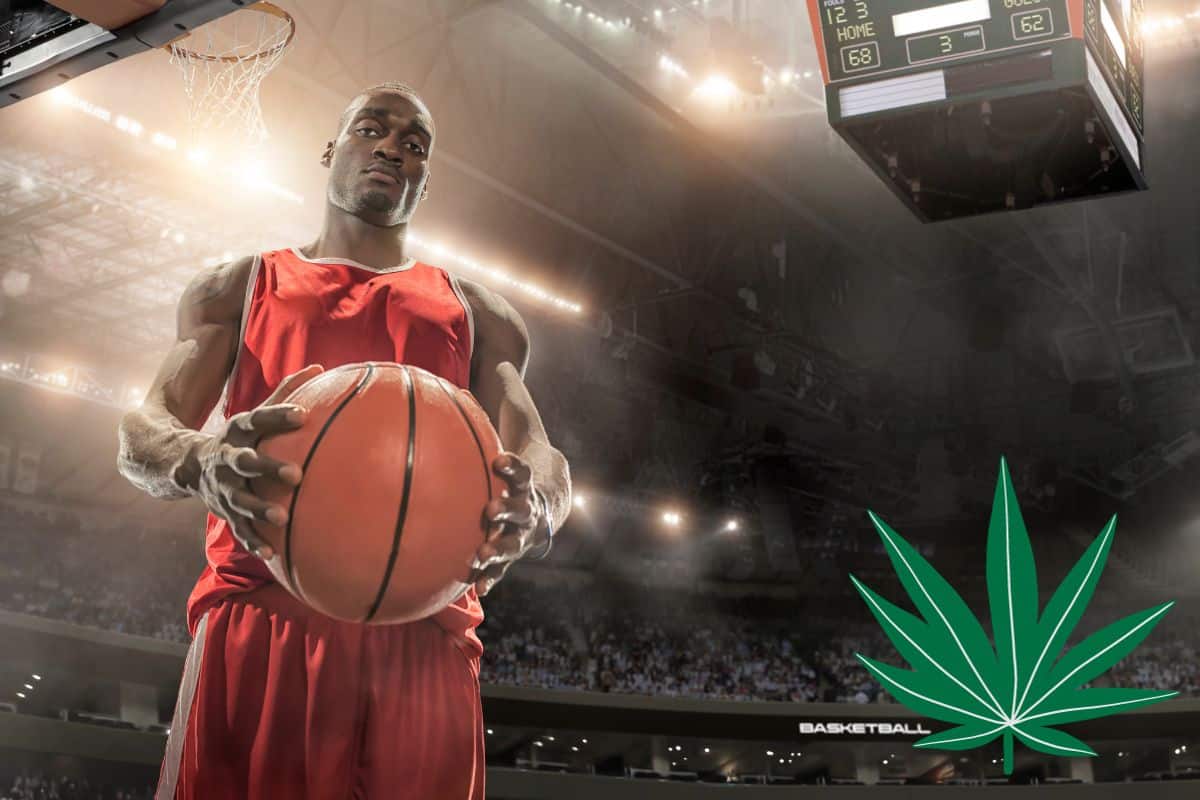 A basketball player supporting marijuana use