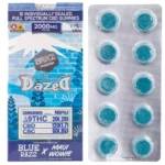 BRIXZ NYC PHARM Delta-9 THC Full Spectrum CBD Gummies 2000mg 10pc - Blue Wowie