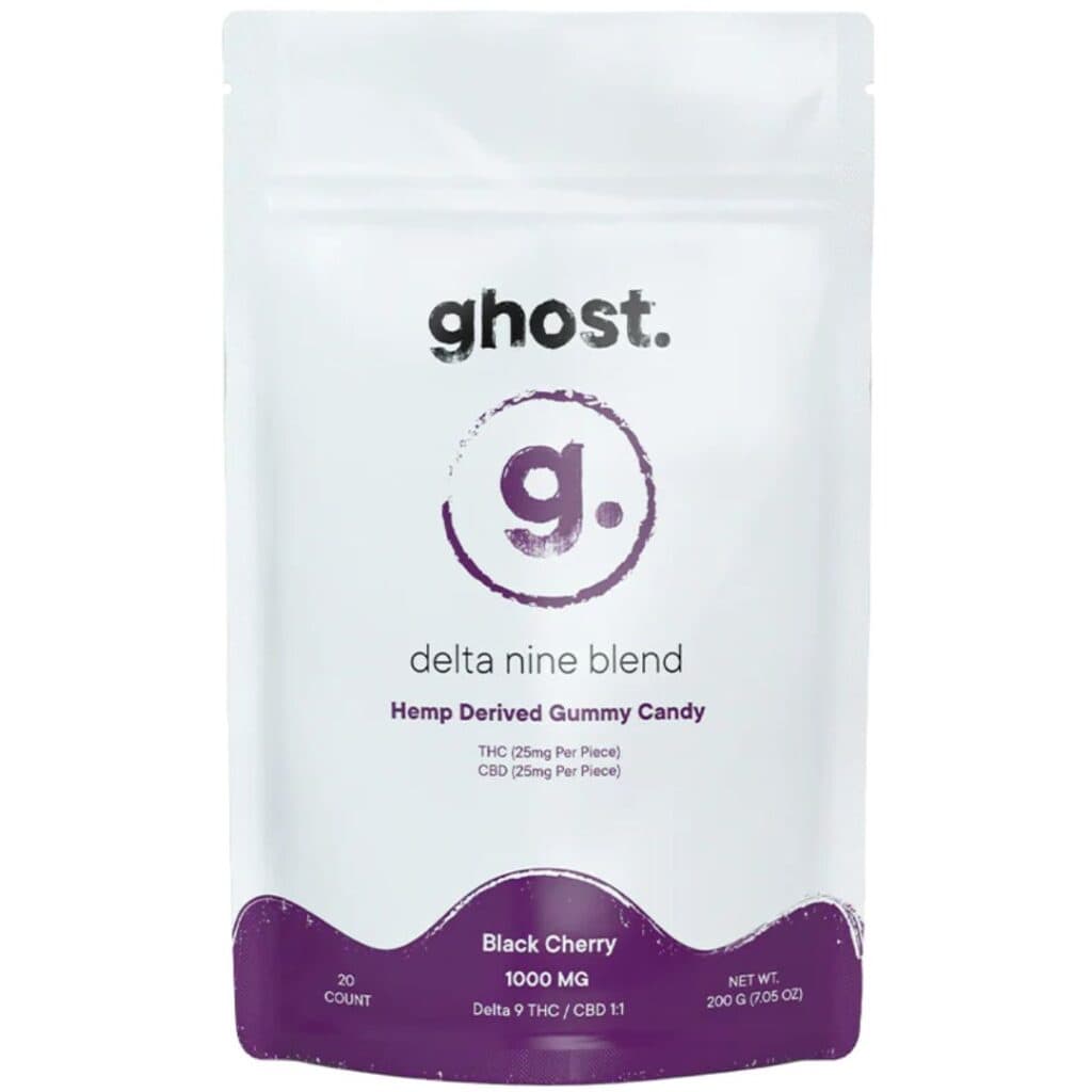 Ghost Delta-9 THC Gummies 1000mg 20pc - Black Cherry
