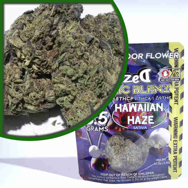Experience the ultimate Hawaiian Haze with our Dazed8 premium indoor flowers. Indulge in the intoxicating aroma of this Atomic Blenz for an unforgettable sensory journey.