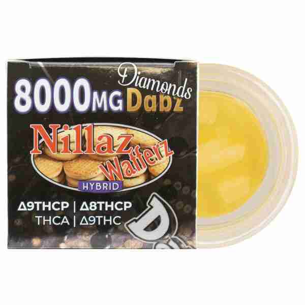 A package of Nilla Wax with a box of CBD.