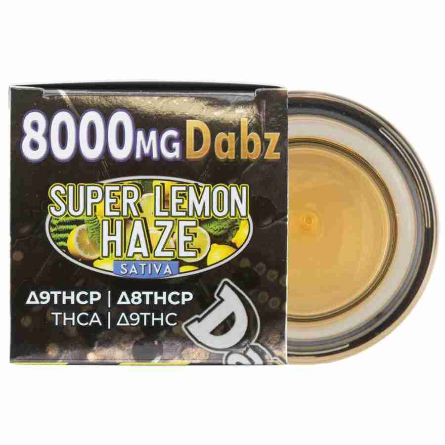 A box of 8g - Super Lemon Haze.