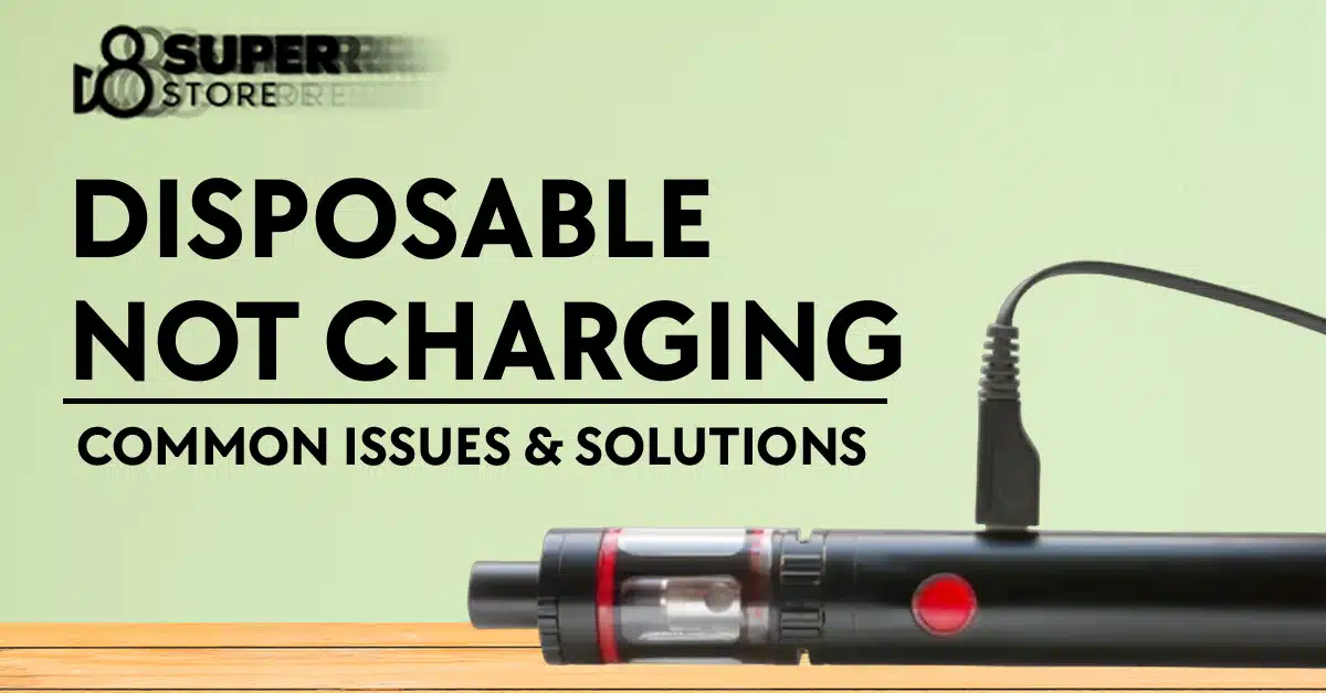Troubleshooting common issues & solutions for disposable not charging.