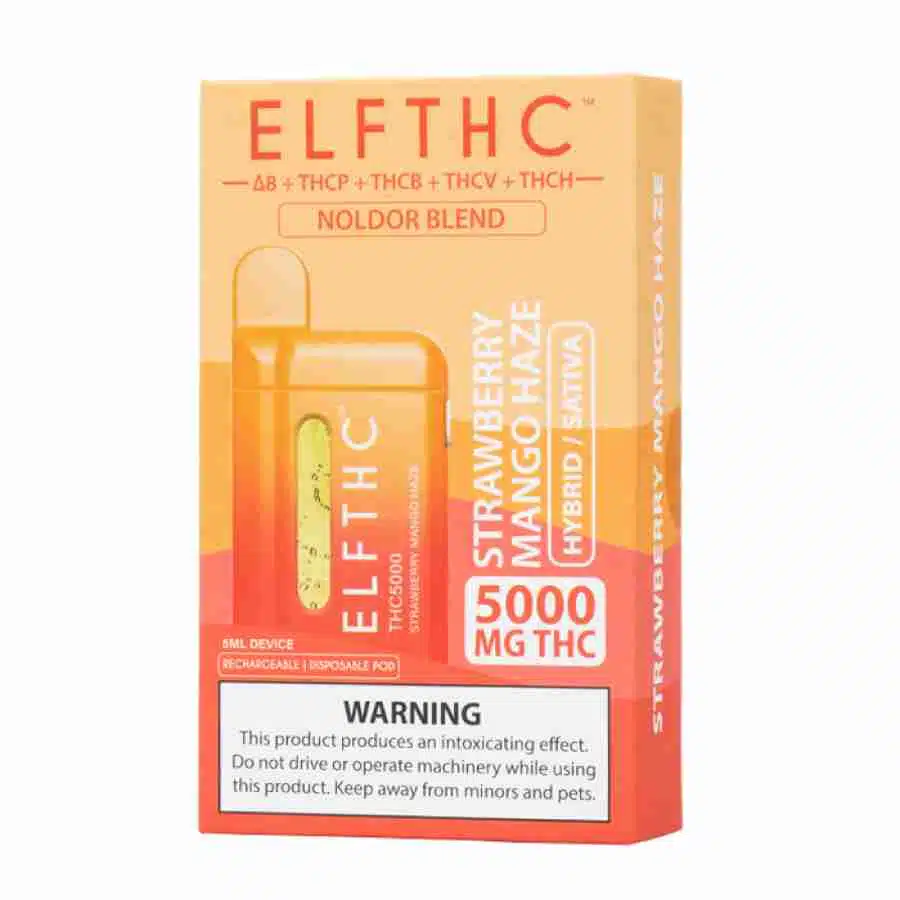 ELF THC Blend Disposables - Strawberry Mango CBD.
