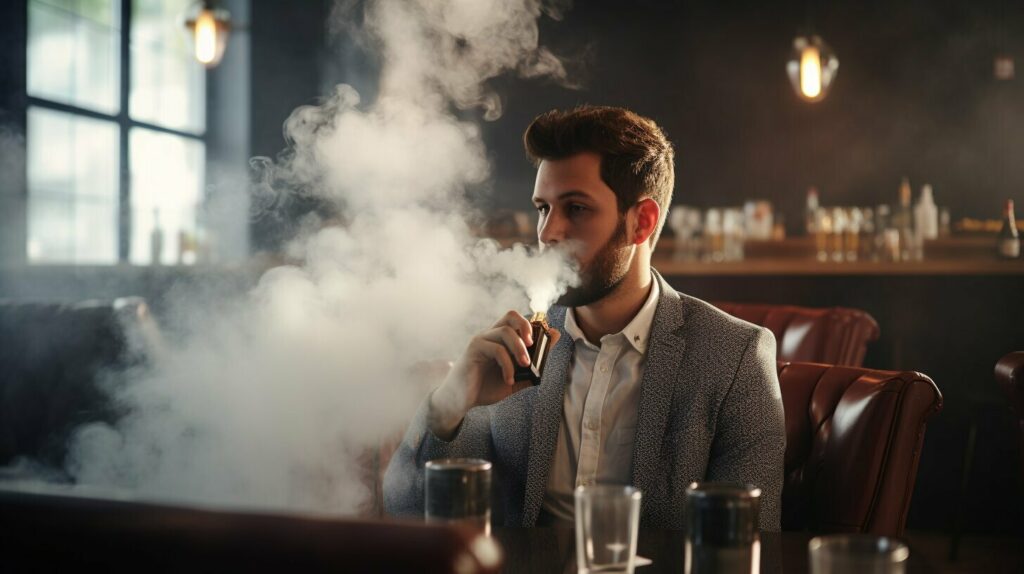prevent coughing from vaping