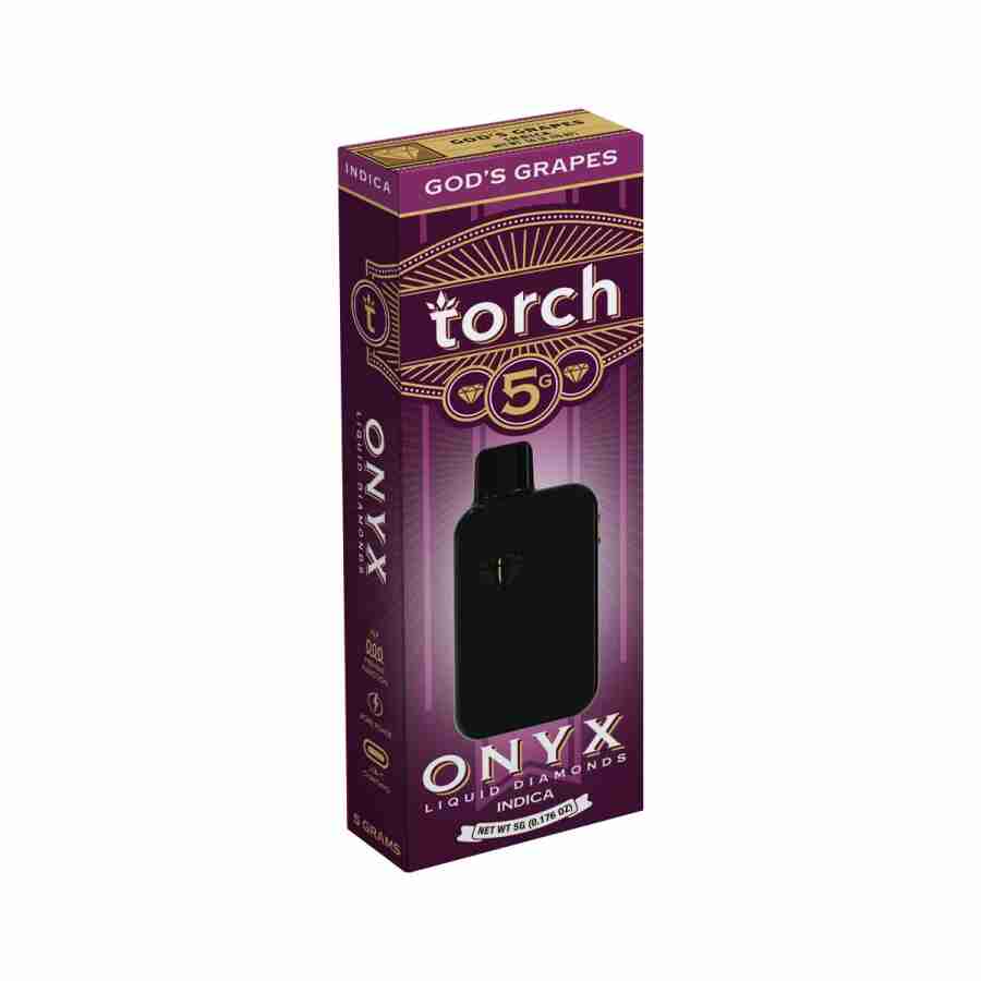 A Torch Onyx Liquid Diamonds Disposable Vape | 5g contains Onyx Liquid Diamonds.