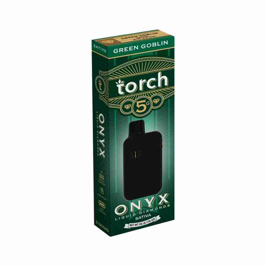 A box of Torch Onyx Liquid Diamonds Disposable Vape | 5g e-liquid with Torch Onyx Liquid Diamonds.