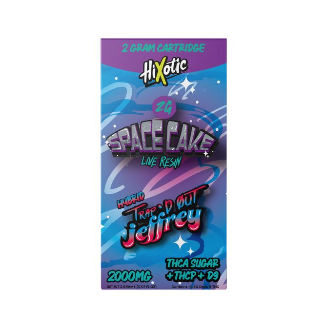 HiXotic Trap’d Out Jeffrey Vape Cartridges 2g Space Cake