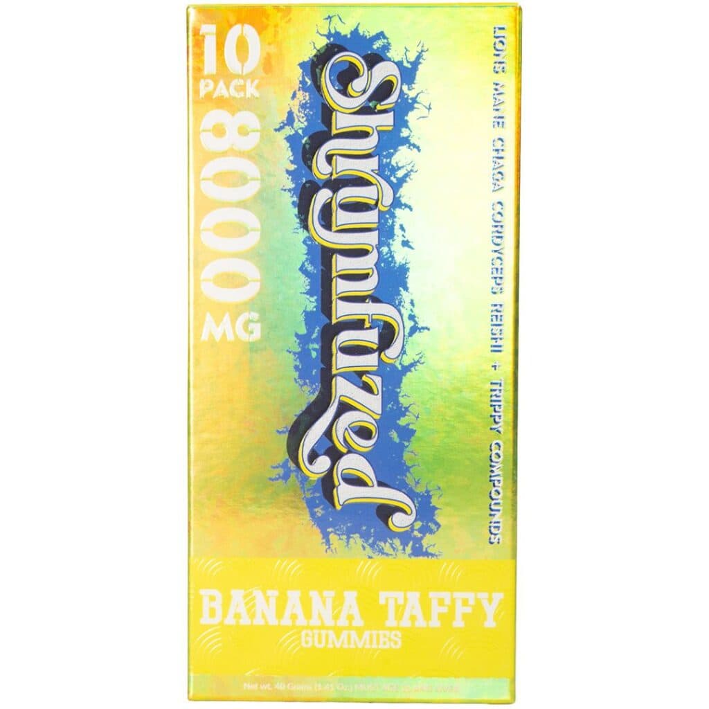 Shrumfuzed Nootropic Mushroom Gummies 10pc Banana Taffy