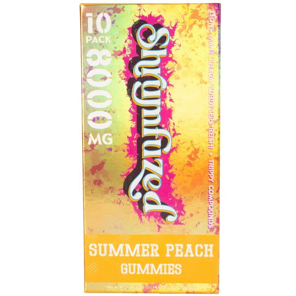 Shrumfuzed Nootropic Mushroom Gummies 10pc Summer Peach
