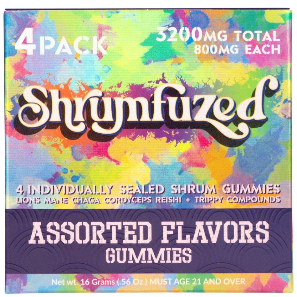 Shrumfuzed Nootropic Mushroom Gummies 4 Piece Assorted