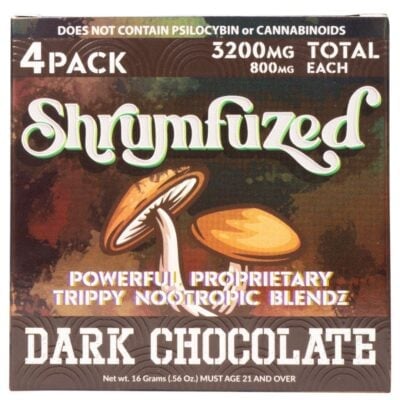 Shrumfuzed Nootropic Mushroom Chocolate 4pc – Dark Chocolate Shrumfuzed Nootropic Mushroom Gummies 4 Piece - Dark Chocolate