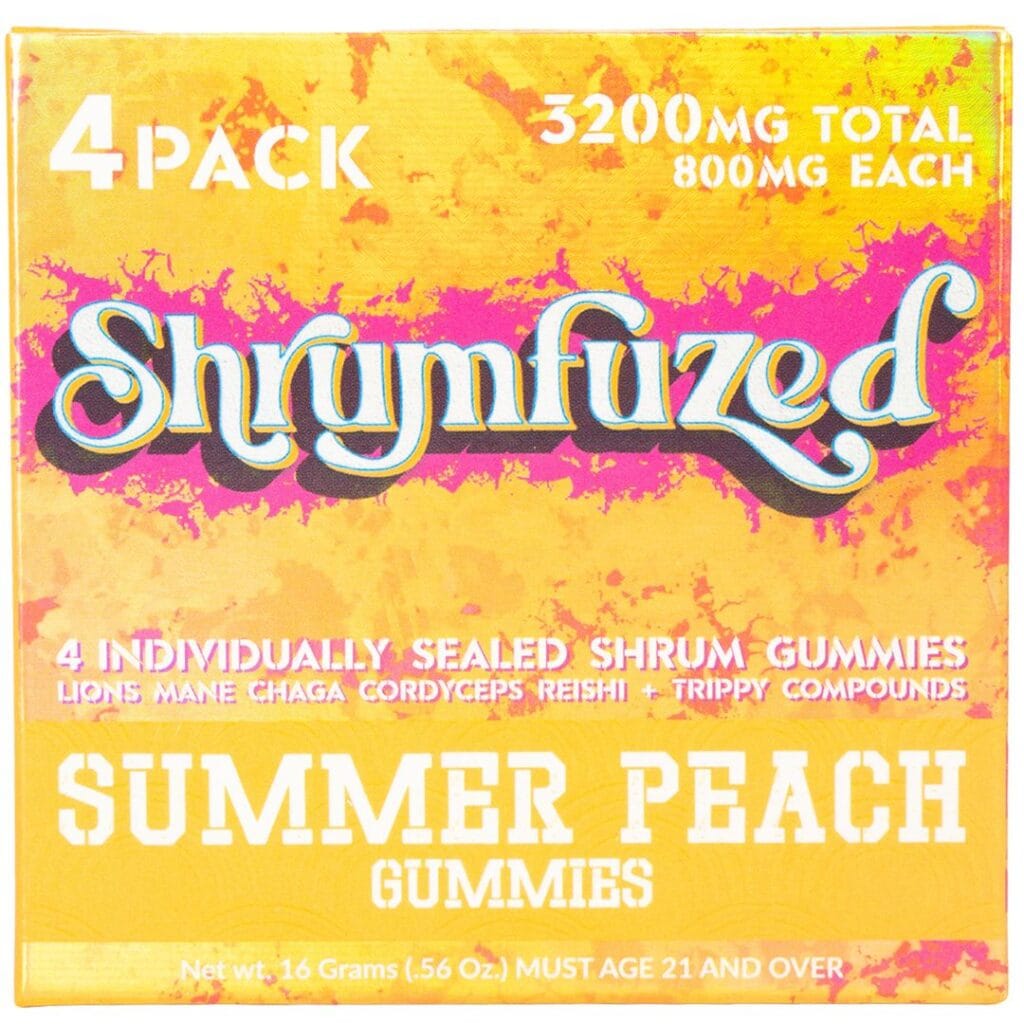 Shrumfuzed Nootropic Mushroom Gummies 4 Piece - Summer Peach