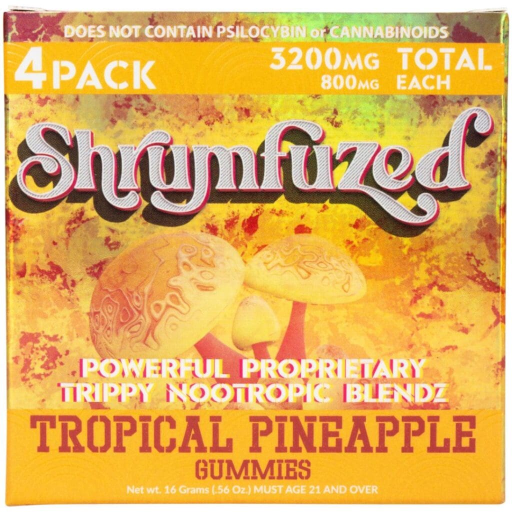 Shrumfuzed Nootropic Mushroom Gummies 4 Piece - Tropical Pineapple