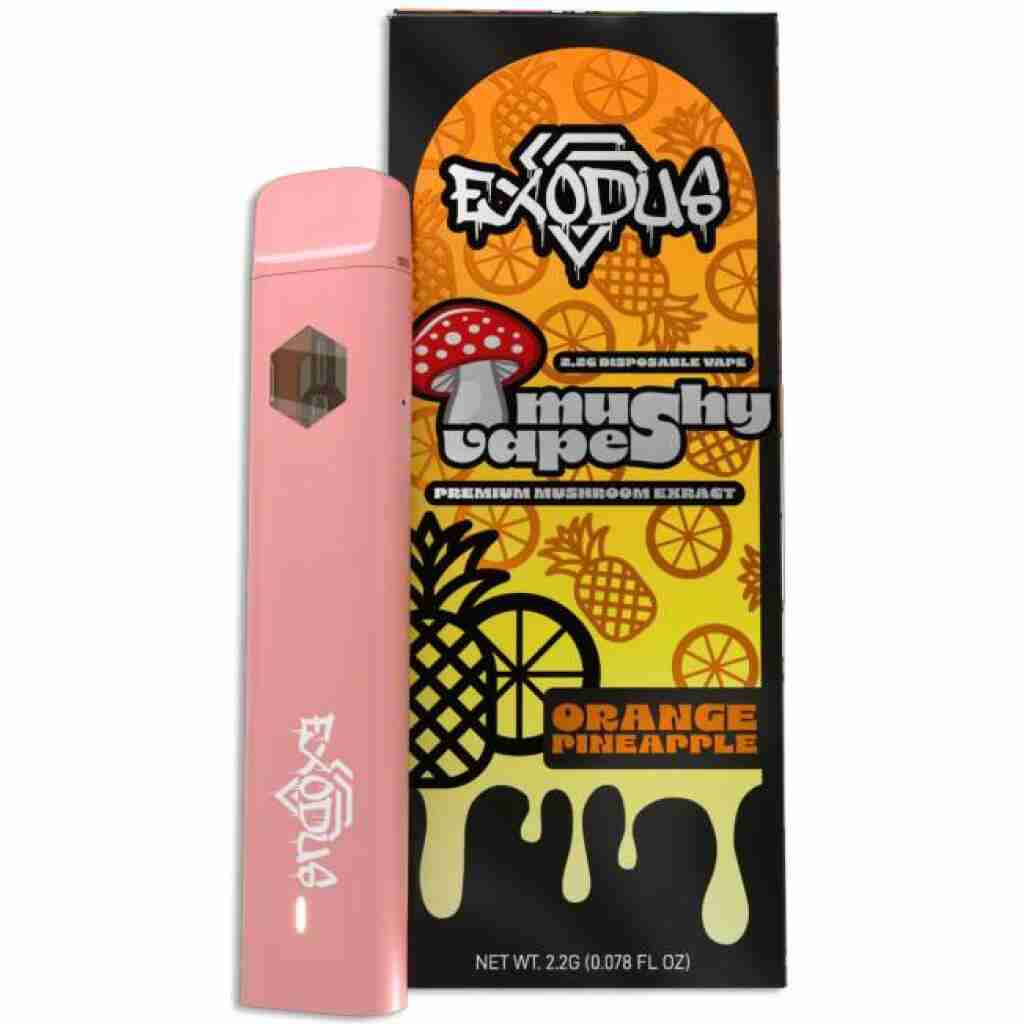 exodus mushy vapes disposable 2.2g orange pineapple