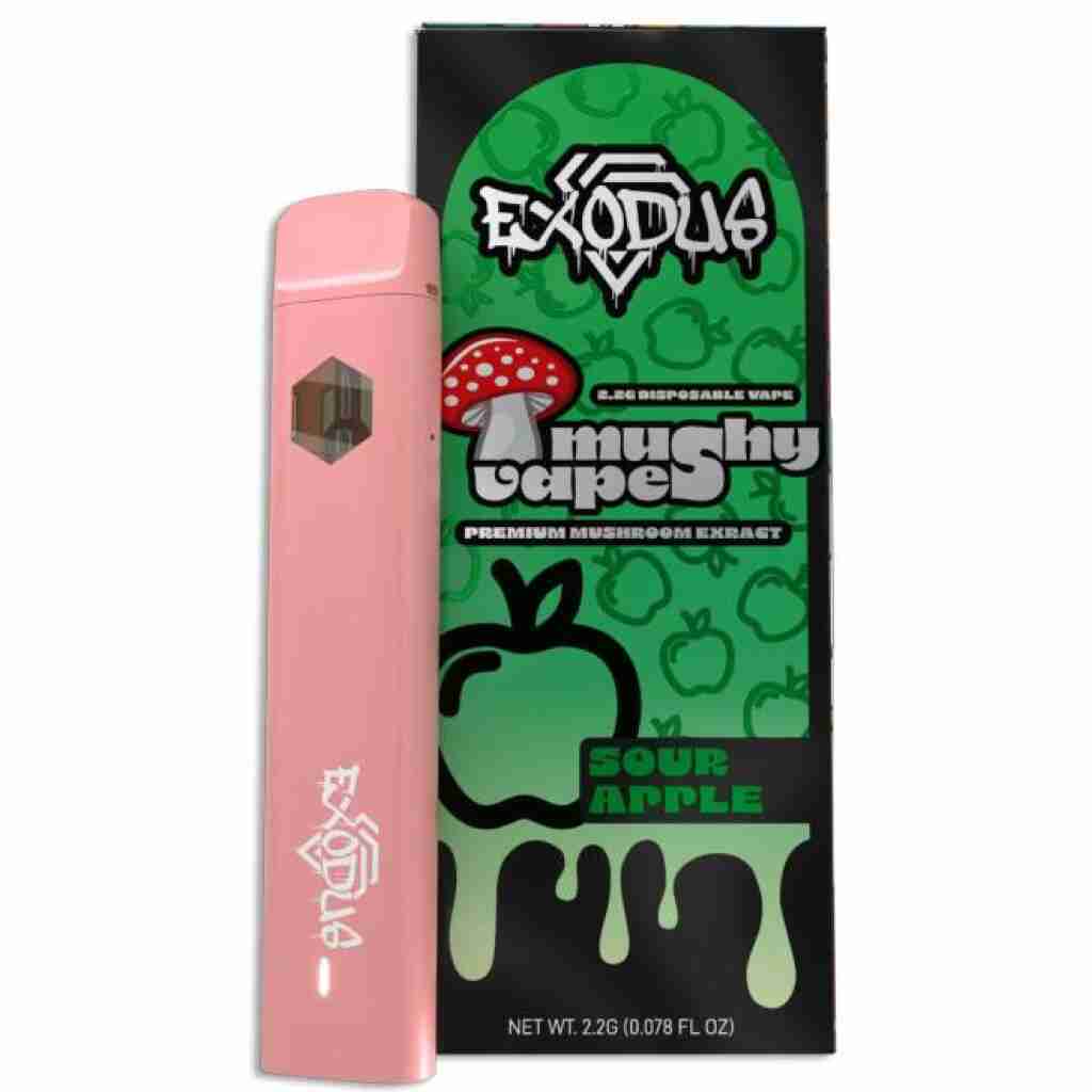 exodus mushy vapes disposable 2.2g sour apple