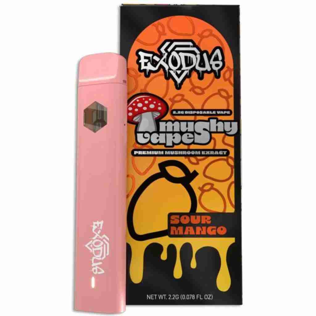 exodus mushy vapes disposable 2.2g sour mango