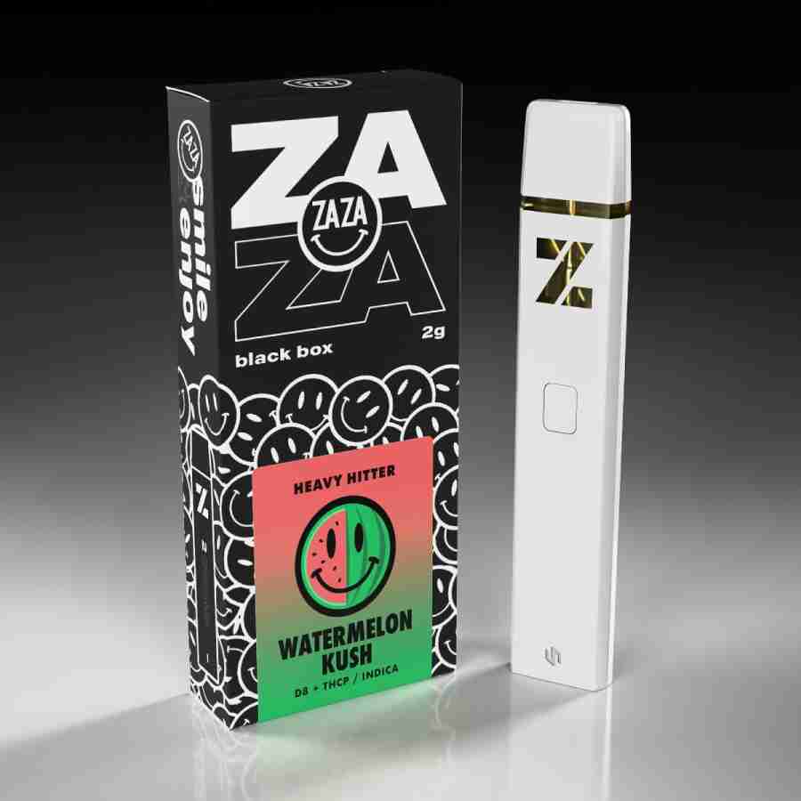 Zaza Black Box Heavy Hitter Disposable Vape Pens 2g with a hint of freshness.