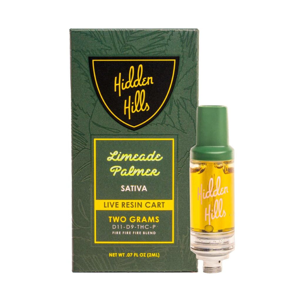 hidden hills club triple fire blend cartridges limeade palmer