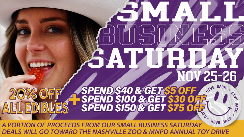 A flyer promoting exciting Saturday deals for small businesses.