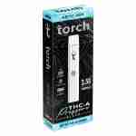 A box of Torch THC-A Pressure Cartridges 3.5g e-cigarettes, including Torch THC-A Pressure Cartridges 3.5g, in a white box.