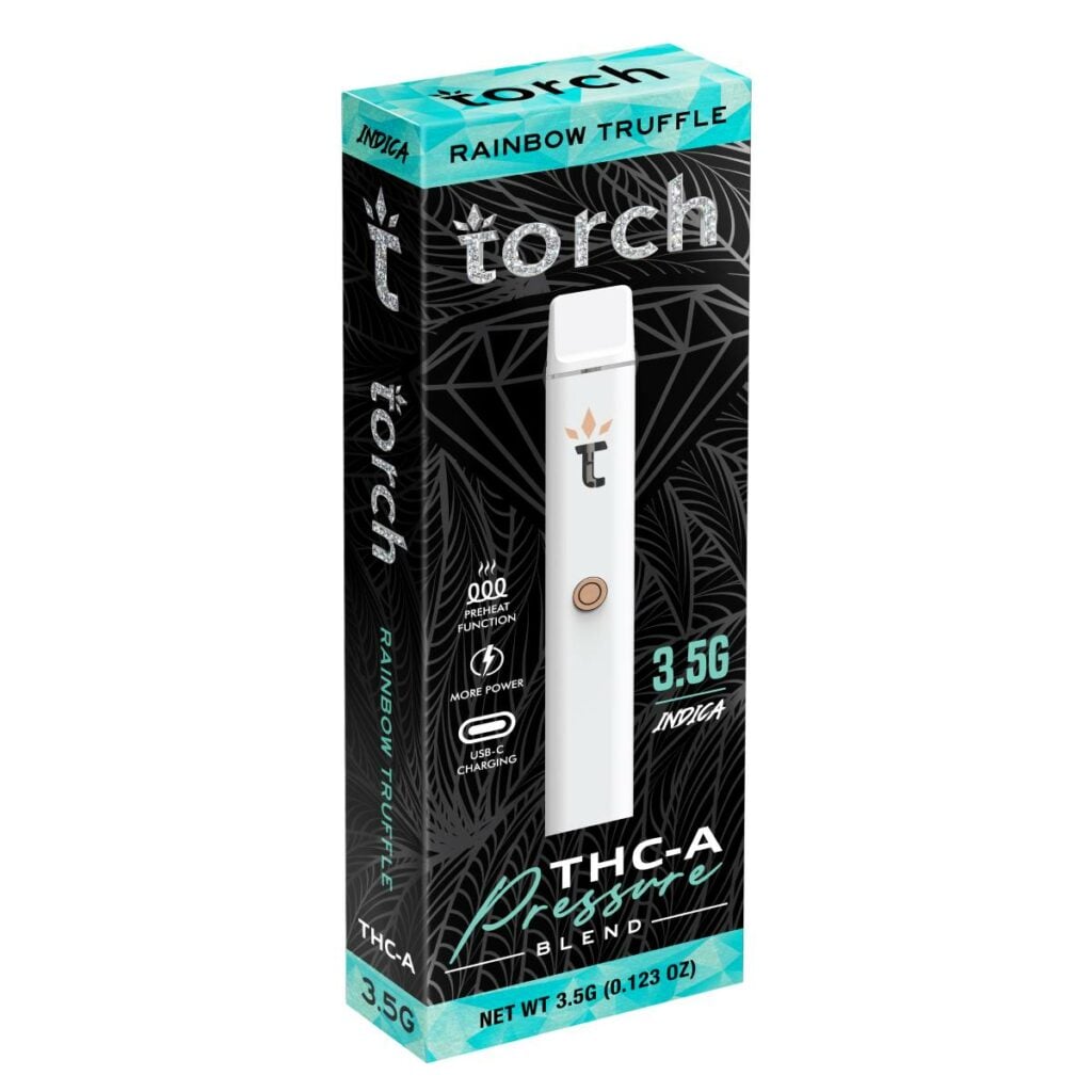 Torch THCa Pressure Disposable Vapes 3.5g Rainbow Truffle