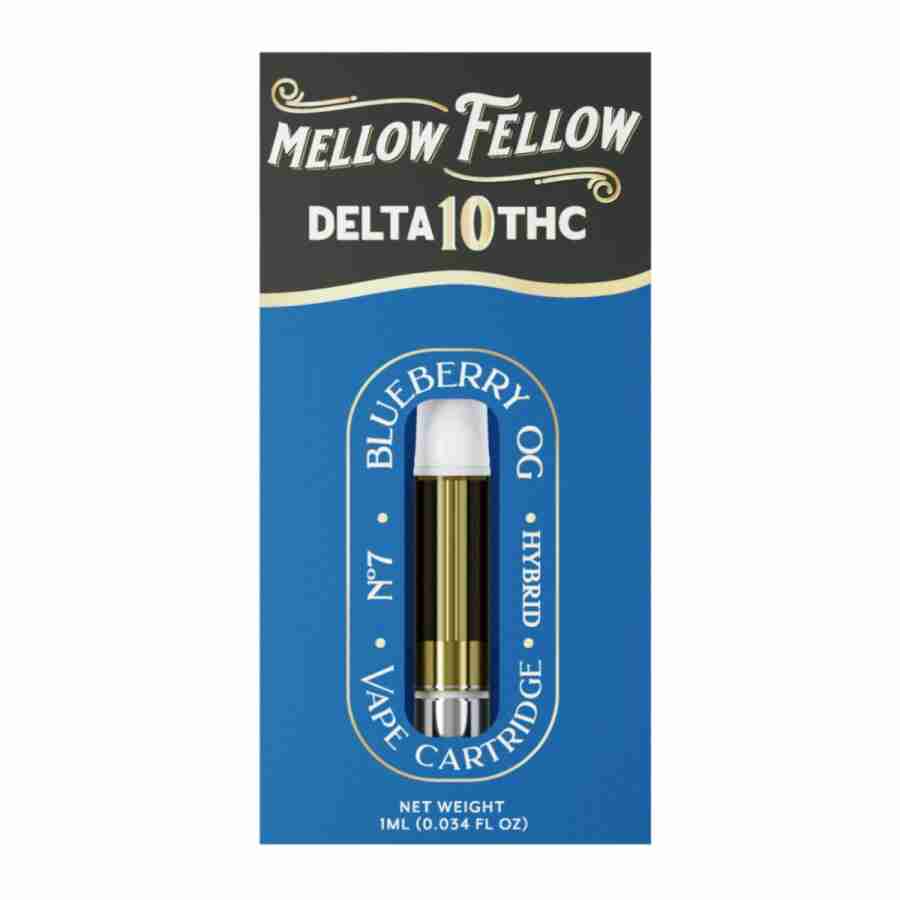 Mellow Fellow Delta 10 Cartridges 1g offer a mellow and soothing CBD experience.