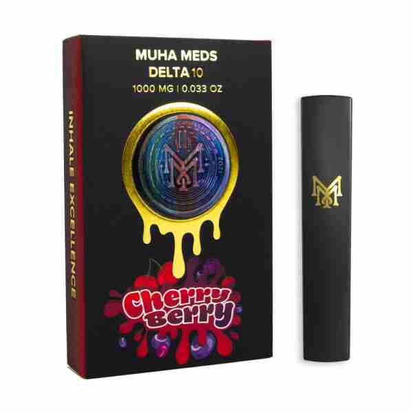 Muha Meds Delta-10 Disposable Vapes 1g is a fantastic option for those seeking a flavorful and refreshing vaping experience. This delightful e-liquid combines the sweet and tangy essence of cherries with the