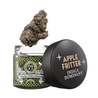 twenty one exotic thca flower jar 3.5g apple fritter