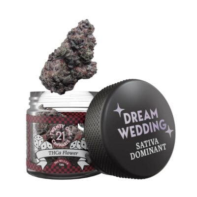 twenty one premium thca flower jar 3.5g dream wedding