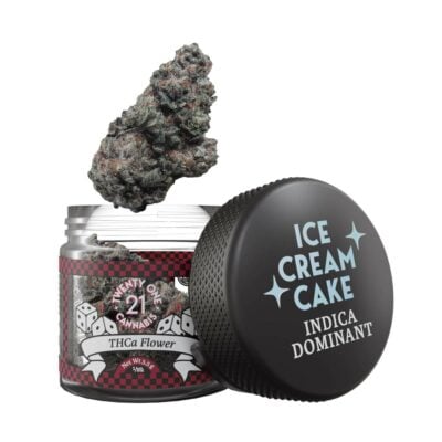 twenty one premium thca flower jar 3.5g ice cream cake