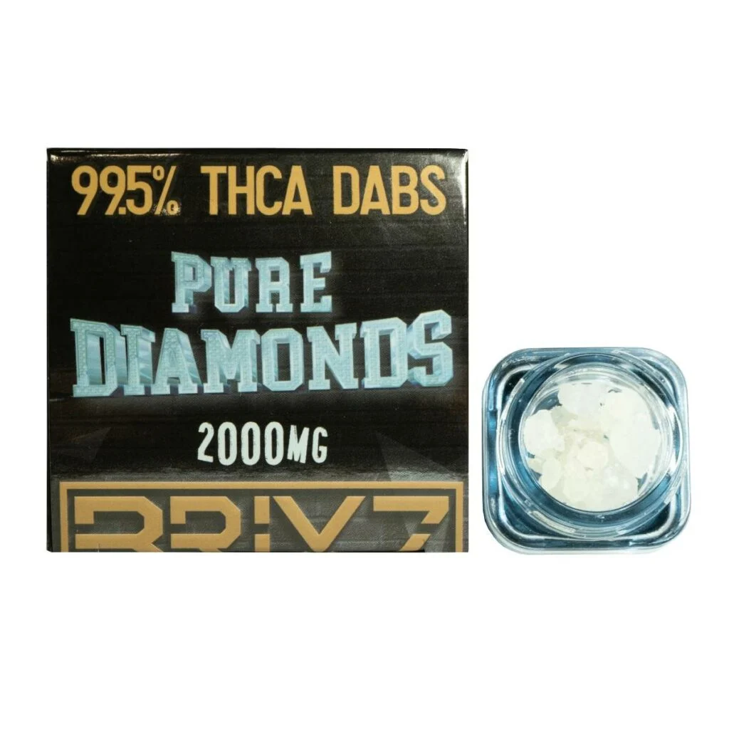 BRIXZ NYC THCa Pure Diamonds Dab 2g with it's container