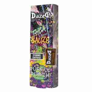 DazedA THCa Diamonds Sauze Vape Cartridge Purple Punch 2.1g