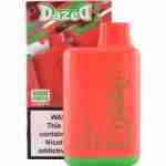 Dazed Bar 6000 Puff Disposable Vape - red & green - 10ml disposable vape with 6000 puff capacity.