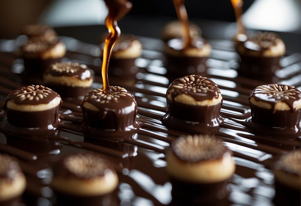 Setting and Cooling the Chocolate Mushrooms Bars