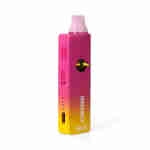 A pink and yellow Urb x Toke Station Refined Resin Disposables 6g electronic cigarette from Urb with a pink and yellow battery.
