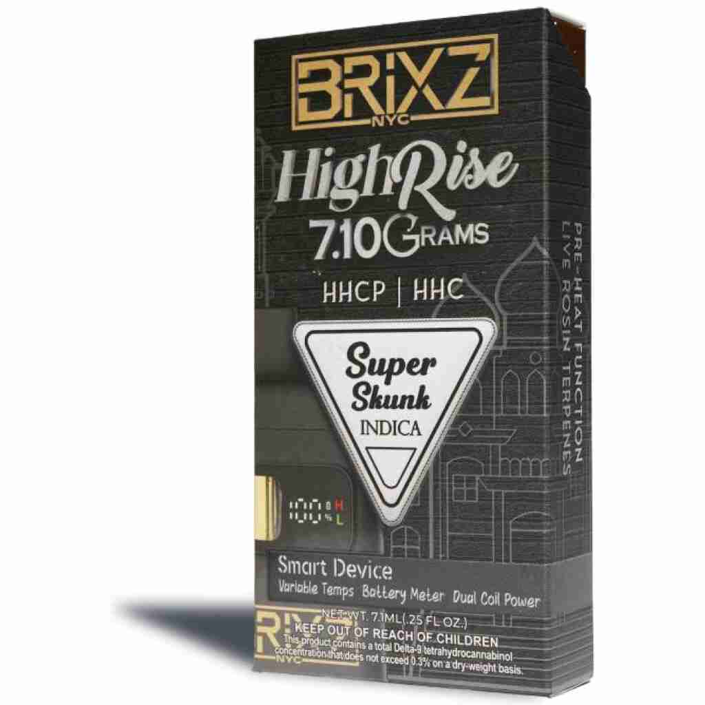 BRIXZ High Rise HHC + HHCP Disposable 7.1g Super Skunk - Indica