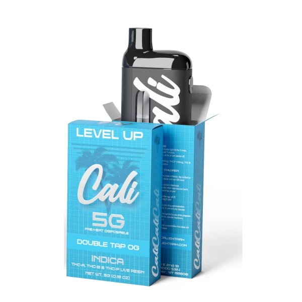 Level up California e-liquid now offers the official Cali Extrax Level-Up Blend Live Resin Disposables 5g, perfect for taking your vaping experience to the next level.